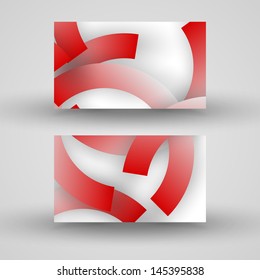 Vector business-card  set for your design, abstract Illustration.