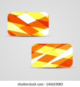 Vector business-card  set for your design, abstract Illustration.