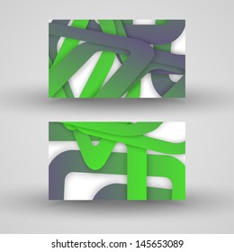 Vector business-card  set for your design, abstract Illustration.