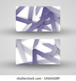 Vector business-card  set for your design, abstract Illustration.