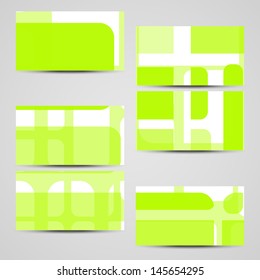 Vector business-card  set for your design, abstract Illustration.