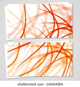 Vector business-card  set for your design, abstract Illustration.