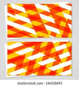 Vector business-card  set for your design, abstract Illustration.