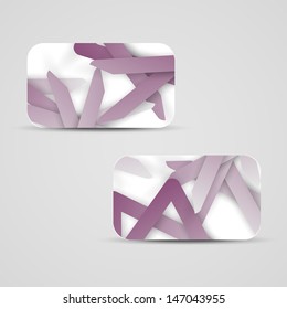 Vector business-card  set for your design, abstract Illustration.