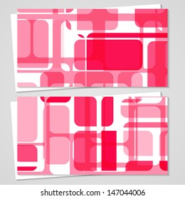 Vector business-card  set for your design, abstract Illustration.