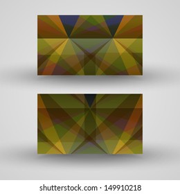 Vector business-card  set for your design, abstract Illustration.