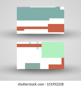 Vector business-card  set for your design, vintage abstract Illustration.