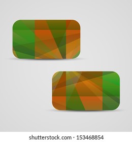 Vector business-card  set for your design, abstract Illustration.