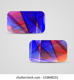 Vector business-card  set for your design, abstract Illustration.