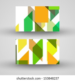 Vector business-card  set for your design, abstract Illustration.