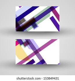 Vector business-card  set for your design, abstract Illustration.