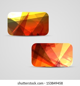 Vector business-card  set for your design, abstract Illustration.