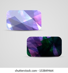 Vector business-card  set for your design, abstract Illustration.