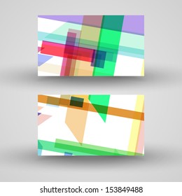 Vector business-card  set for your design, abstract Illustration.