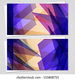 Vector business-card  set for your design, abstract Illustration.