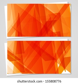 Vector business-card  set for your design, abstract Illustration.