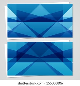 Vector business-card  set for your design, abstract Illustration.