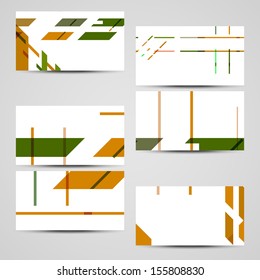 Vector business-card  set for your design, abstract Illustration.