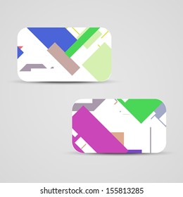 Vector business-card  set for your design, vintage abstract Illustration