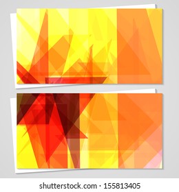 Vector business-card  set for your design, abstract Illustration.