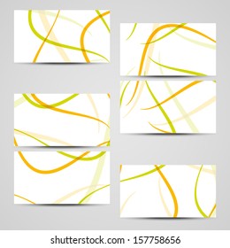 Vector business-card  set for your design, abstract Illustration.
