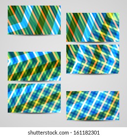 Vector business-card  set for your design, abstract Illustration.