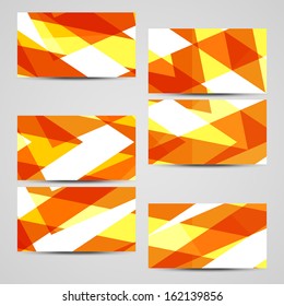 Vector business-card  set for your design, abstract Illustration.
