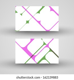 Vector business-card  set for your design, abstract Illustration.