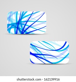Vector business-card  set for your design, abstract Illustration.