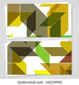 Vector business-card  set for your design, abstract Illustration.