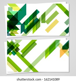 Vector business-card  set for your design, abstract Illustration.