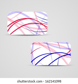 Vector business-card  set for your design, abstract Illustration.