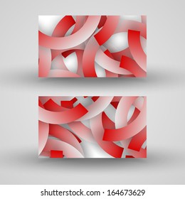Vector business-card  set for your design, abstract Illustration.