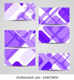 Vector business-card  set for your design, abstract Illustration.
