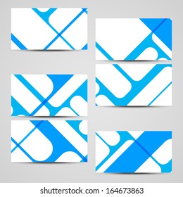 Vector business-card  set for your design, abstract Illustration.