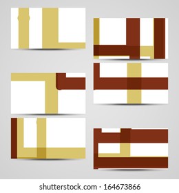 Vector business-card  set for your design, abstract Illustration.
