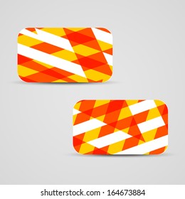 Vector business-card  set for your design, abstract Illustration.
