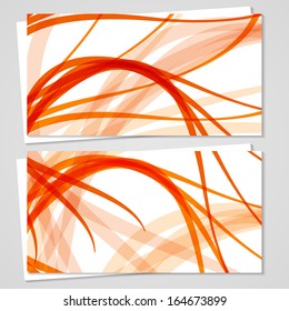 Vector business-card  set for your design, abstract Illustration.