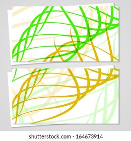 Vector business-card  set for your design, abstract Illustration.