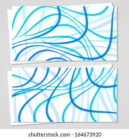 Vector business-card  set for your design, abstract Illustration.