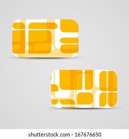 Vector business-card  set for your design, abstract Illustration.