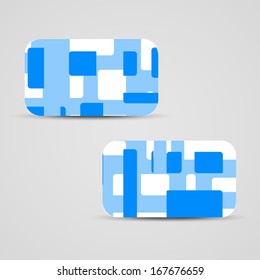 Vector business-card  set for your design, abstract Illustration.