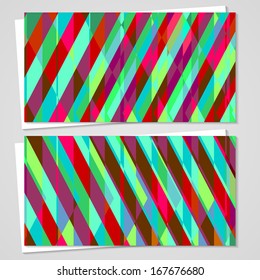 Vector business-card  set for your design, abstract Illustration.