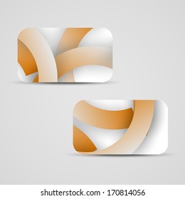 Vector business-card  set for your design, abstract Illustration.