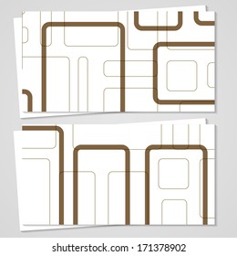 Vector business-card  set for your design, abstract Illustration.
