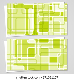Vector business-card  set for your design, abstract Illustration.