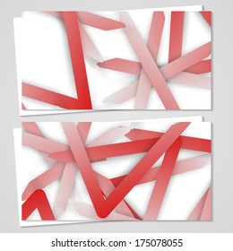 Vector business-card  set for your design, abstract Illustration.