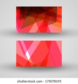 Vector business-card  set for your design, abstract Illustration.