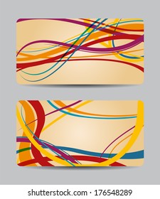 Vector business-card set for your design, abstract Illustration.