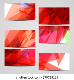 Vector business-card  set for your design, abstract Illustration.